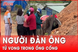 Video: Phát hiện người đàn ông tử vong trong ống cống