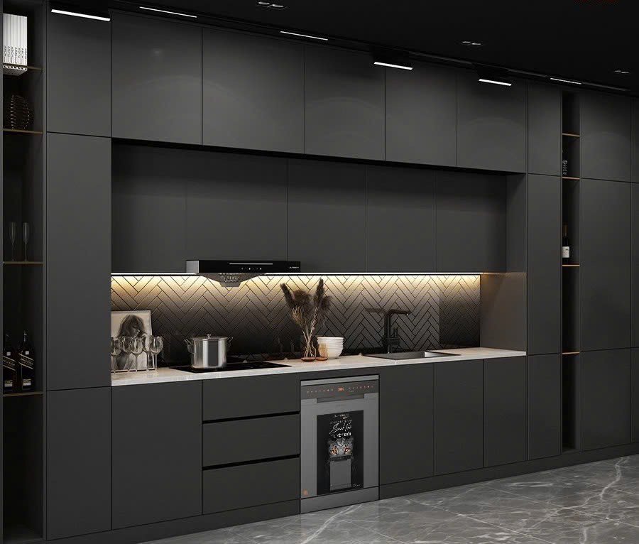 Hệ sinh thái các sản phẩm thương hiệu Junger: máy rửa bát, máy hút mùi và bếp từ