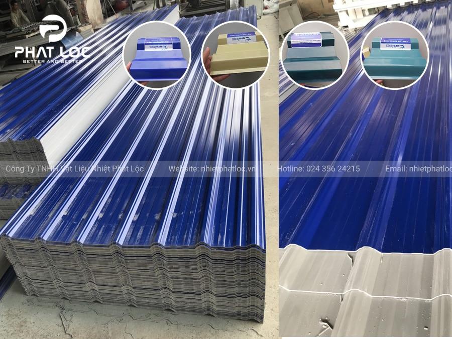 Sản phẩm tôn nhựa PVC/ASA 7 sóng Eurolines.