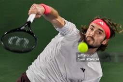 Thể thao - Video tennis Tsitsipas - Aliassime: 2 set chóng vánh, đăng quang rực rỡ (Chung kết ATP Dubai)