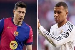 Lewandowski - Barcelona bứt phá chiếm ngôi đầu, gửi  " chiến thư "  đến Mbappe - Real