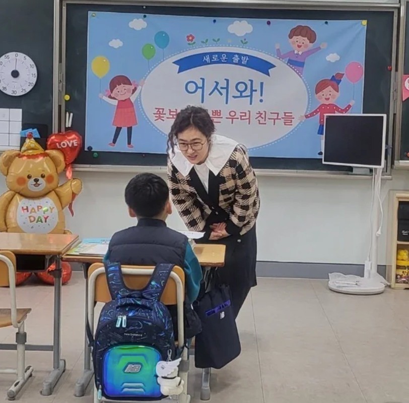 Học sinh duy nhất đi nhập học tại trường