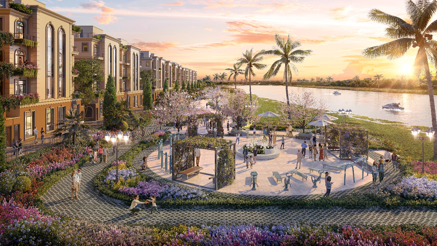 Phú Thị Riverside thu hút lượng quan tâm lớn nhờ vị trí đắc địa ven sông Thiên Đức.