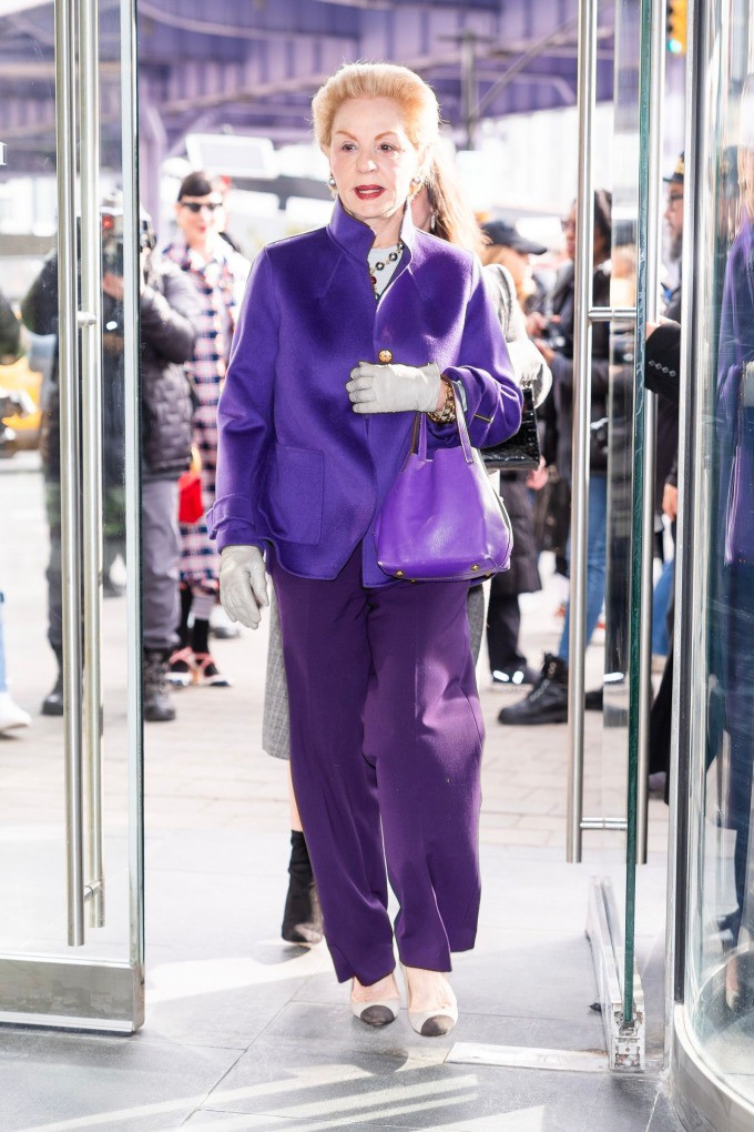 Bà Carolina tại Tuần lễ thời trang New York 2024.