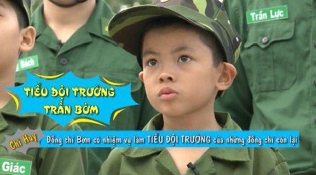 Trần Bờm khi còn bé.