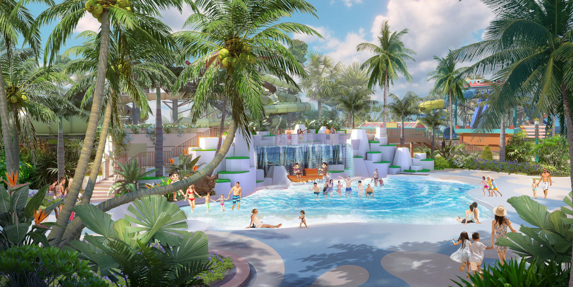 Chuỗi sự kiện mùa hè sôi động sẽ được tổ chức tại Công viên Sun World Hà Nam (Ảnh phối cảnh minh họa: Sun Property)
