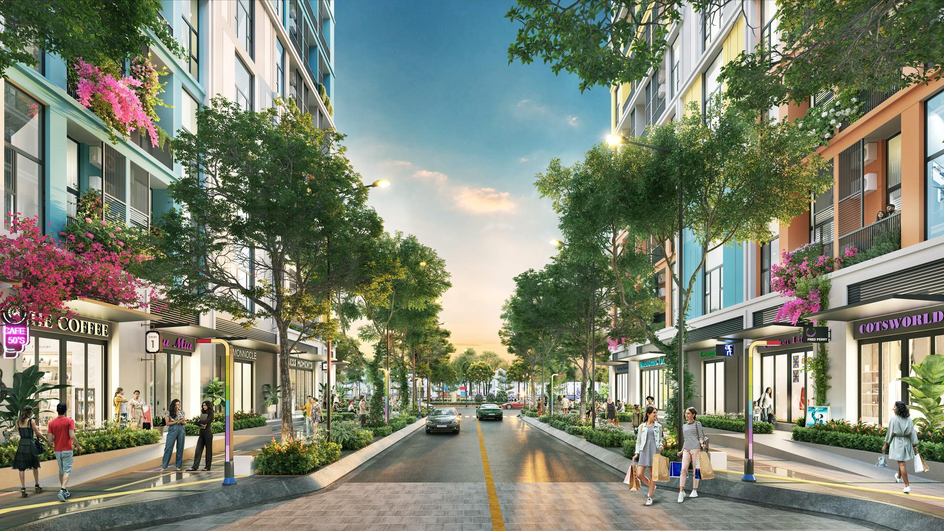 Các sản phẩm BĐS tại Sun Urban City sở hữu lợi thế thương mại vượt trội (Ảnh phối cảnh minh họa: Sun Property)