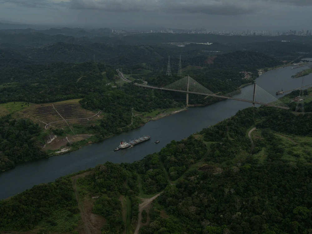 Kênh đào Panama. Ảnh: NYT