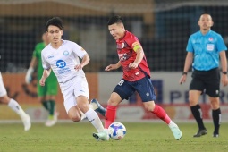 Bóng đá - Video bóng đá Công an Hà Nội - Nam Định: Quang Hải tỏa sáng, vinh danh &quot;người nhện&quot; (V-League)