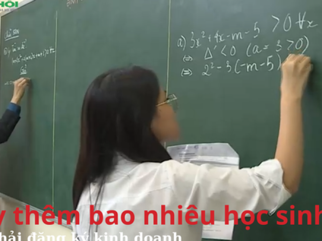 Dạy thêm bao nhiêu học sinh thì phải đăng ký kinh doanh?