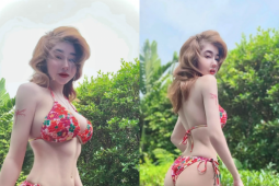 Cựu hot girl Elly Trần tái xuất với màn khoe body  " cực cháy " 