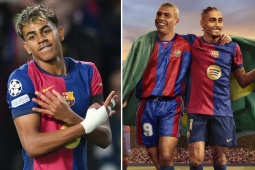 Bóng đá - Sao trẻ Yamal đi vào lịch sử Cúp C1, Raphinha sánh ngang Ronaldo - Ronaldinho