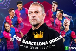 Barcelona vượt mốc 600 bàn ở Champions League, thành tích bất bại đáng nể (Clip tin nóng)