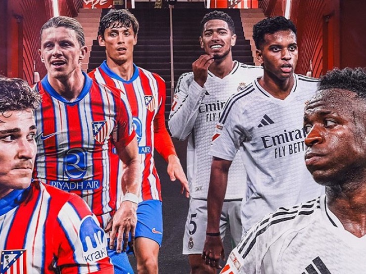 Trực tiếp bóng đá Atletico Madrid - Real Madrid: Quyết chiến nảy lửa tại Metropolitano (Cúp C1)