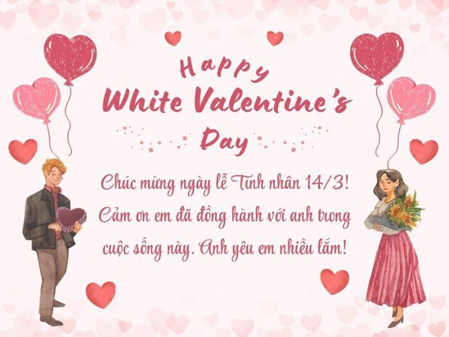 Lời chúc ngày Valentine 14/3 tặng vợ yêu thương.