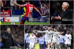 Real thắng nghẹt thở Atletico:  " Cáo già "  Ancelotti và cú trượt chân định mệnh