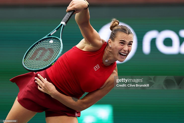 Sabalenka dễ dàng vào tứ kết Indian Wells