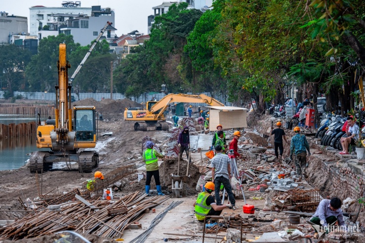 Sân khấu nổi giữa hồ độc nhất Hà Nội sắp hoàn thành - 12