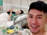 Đàn ông - Lương Bằng Quang túc trực chăm Ngân 98 trong bệnh viện
