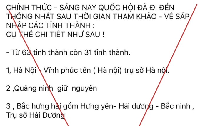 Bài đăng sai sự thật của người đàn ông ở huyện Hưng Nguyên, hiện đã gỡ. Ảnh: Công an cung cấp