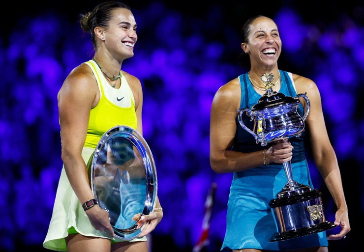 Keys đánh bại Sabalenka trong trận chung kết&nbsp;tại Australian Open hồi đầu năm 2025