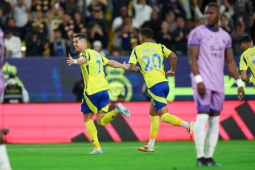 Video bóng đá Al Nassr - Al Kholood: Ronaldo và đồng đội  " chốt hạ "  luôn hiệp 1 (Saudi Pro League)