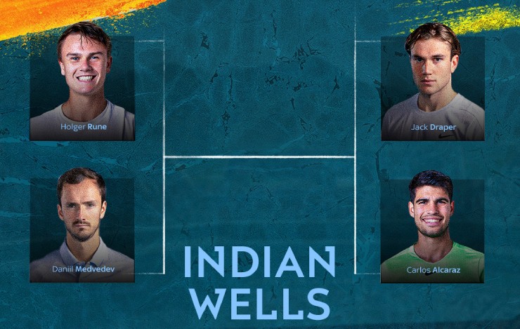 Medvedev và Alcaraz có thể tái đấu tại chung kết Indian Wells?