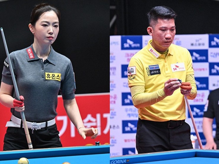 Hấp dẫn giải bi-a tranh tiền tỷ: “Vua cơ điên“ Đình Nại, hot girl Cha Yu Ram vào tứ kết