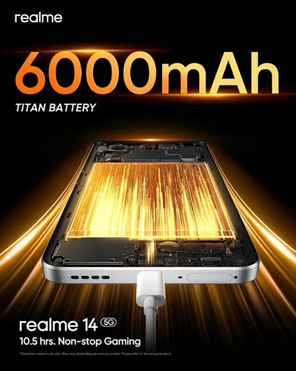 The phone has a 6000 mAh battery.