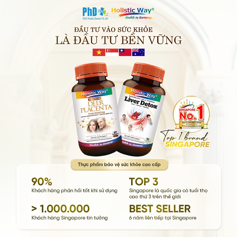Holistic Way: Chất lượng tạo nên uy tín - Top 1 thương hiệu Thực phẩm bảo vệ sức khỏe tại Singapore - 3