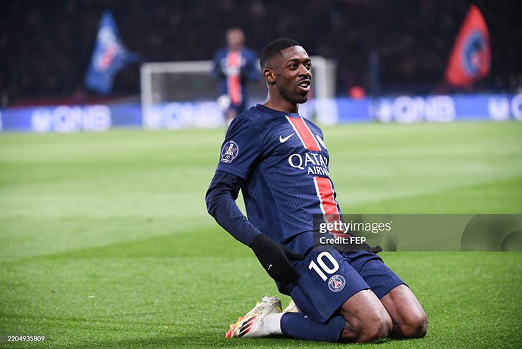 Dembele giúp PSG vươn lên dẫn trước