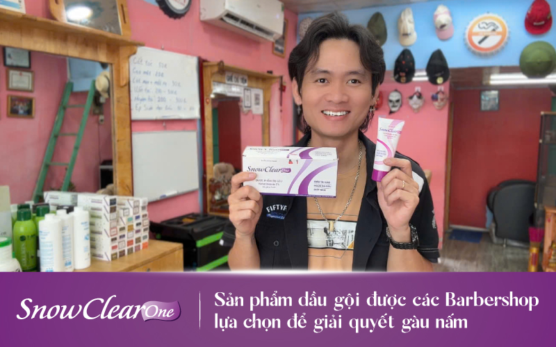SnowClear One -  Sản phẩm dầu gội được các Barbershop lựa chọn để giải quyết gàu, nấm - 1