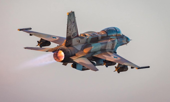 Tiêm kích F-16I Israel xuất phát làm nhiệm vụ không kích hồi năm 2024. Ảnh: IAF