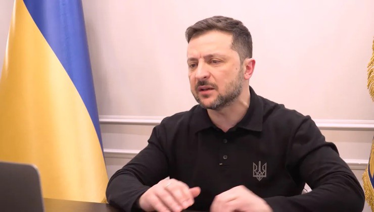 Tổng thống Ukraine Volodymyr Zelensky phát biểu theo hình thức trực tuyến vào ngày 18/3/2025. Ảnh: Kyiv Indepdendent.