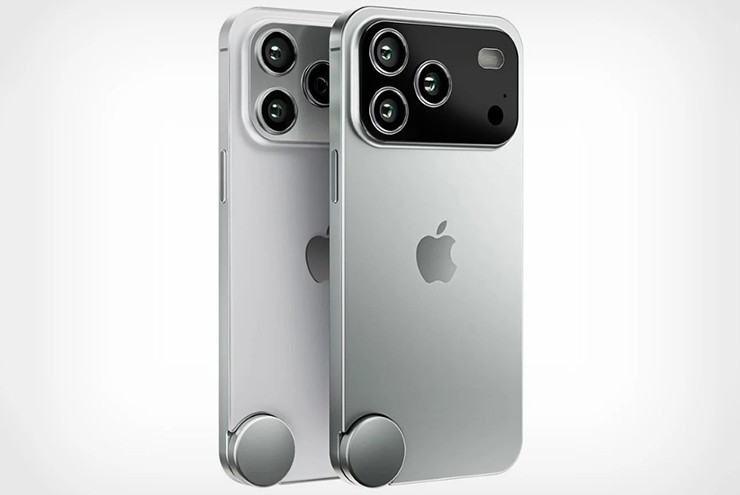 Hình ảnh ý tưởng iPhone 18 với nút&nbsp;Focus Dial.