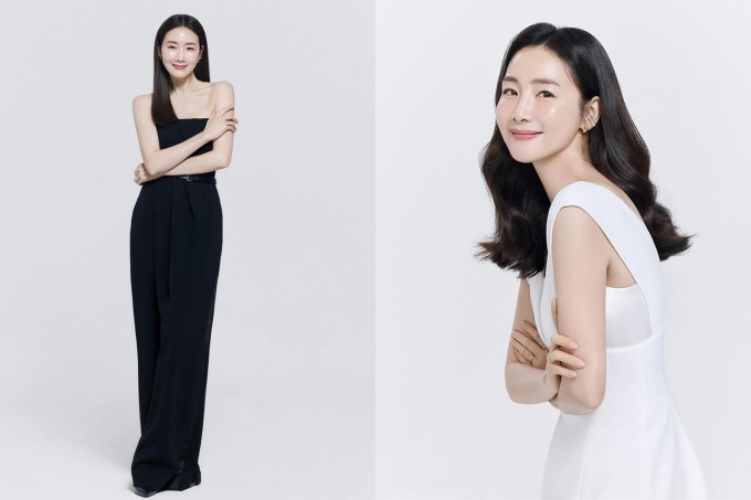 Choi Ji Woo khoe làn da căng mướt. Ảnh: Newsen