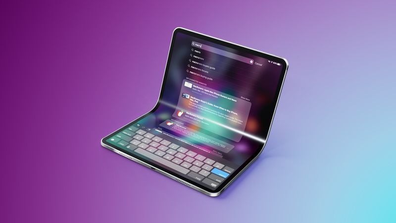 Thiết bị gập mới này cũng có thể là một mẫu iPad với màn hình lớn.