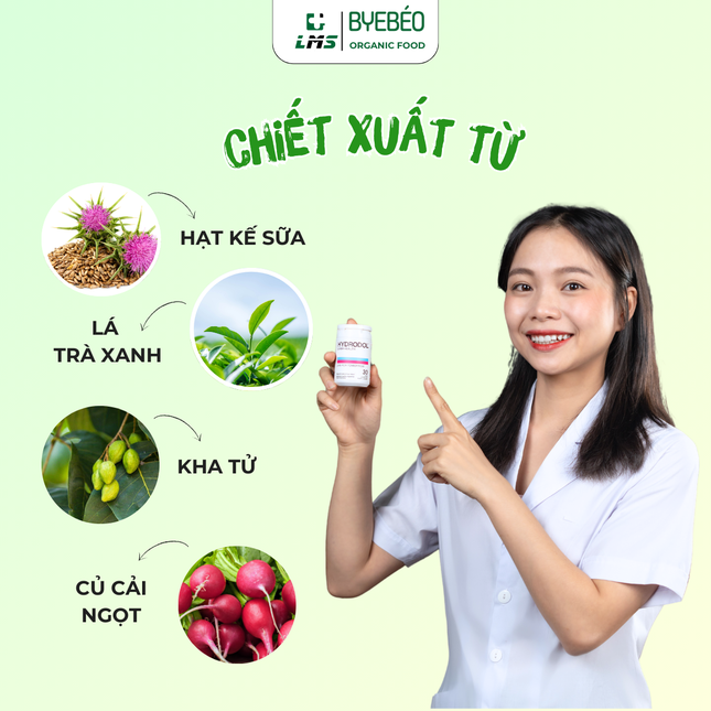 Chiết xuất thiên nhiên có trong TPBVSK Hydrodol hỗ trợ bảo vệ gan và cải thiện chức năng gan