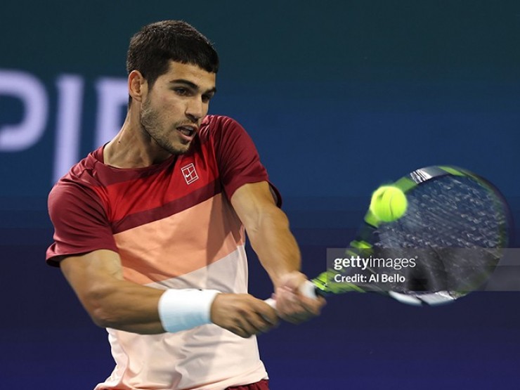 Video tennis Goffin - Alcaraz: Cú sốc “tiểu Nadal“, thêm 1 lần đau (Miami Open)