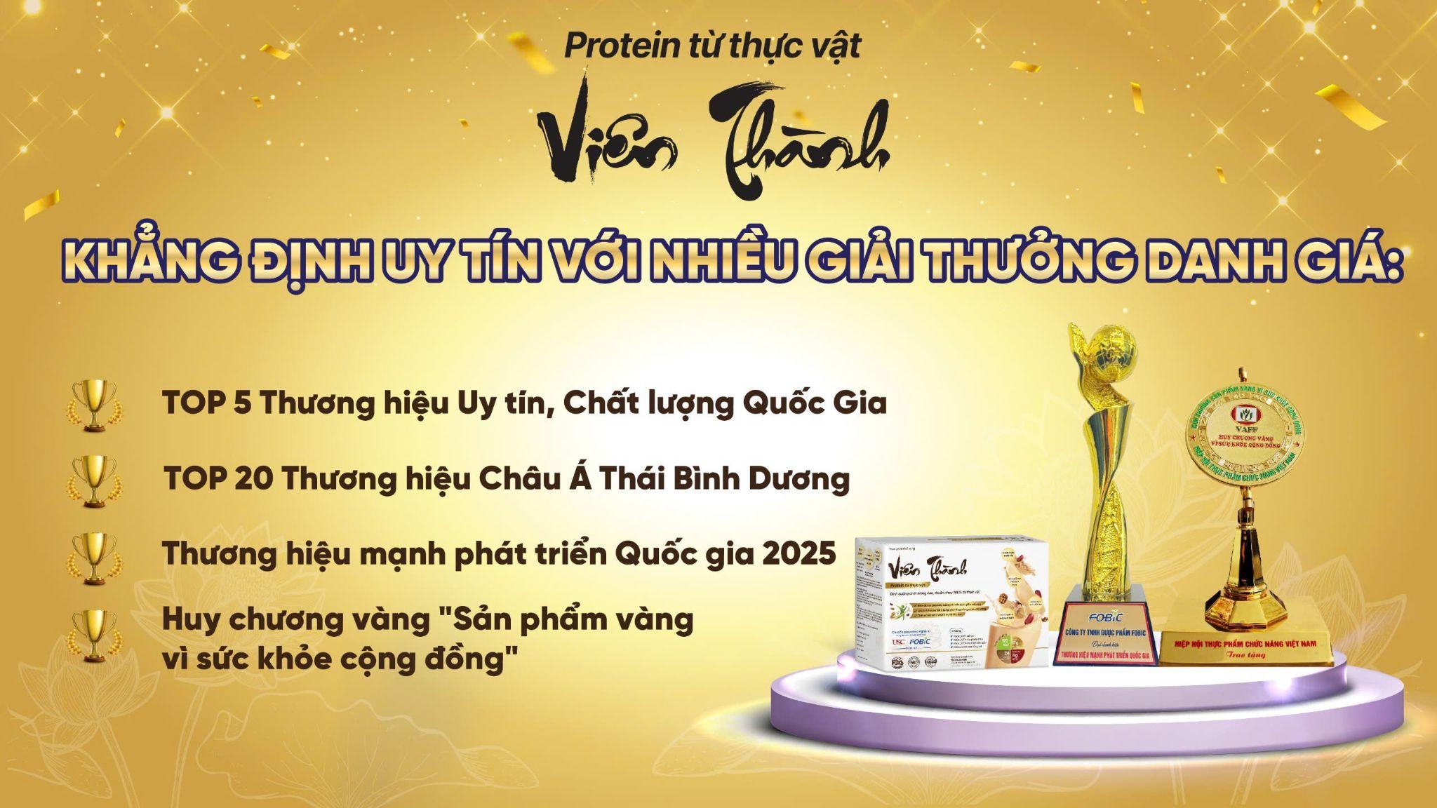 Protein Viên Thành - Khẳng định chất lượng tốt với giải thưởng "Thương hiệu mạnh phát triển Quốc gia" - 6