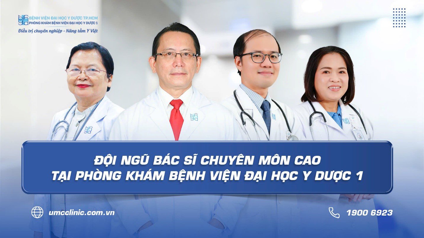 Đội ngỹ bác sĩ chuyên gia đầu ngành tại Phòng khám Bệnh viện Đại học Y Dược 1.