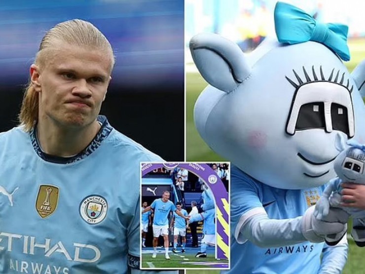 Haaland bị tố đánh vào đầu linh vật Man City, “The Citizens“ ra kết luận bất ngờ