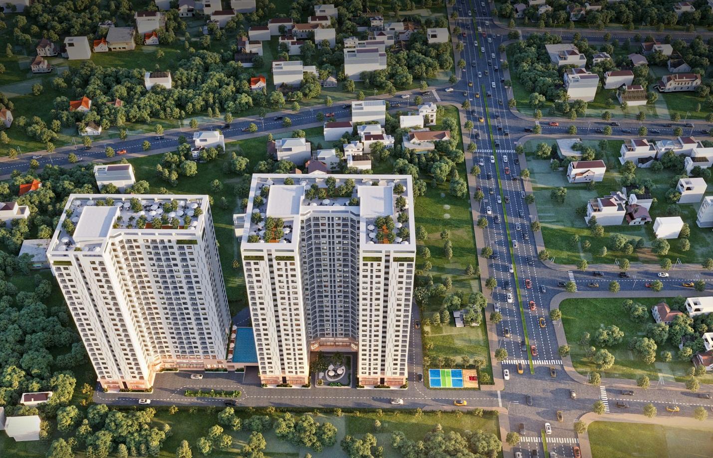 Stown Gateway có vị trí đắc địa ngay Quốc Lộ 13 đang mở rộng.