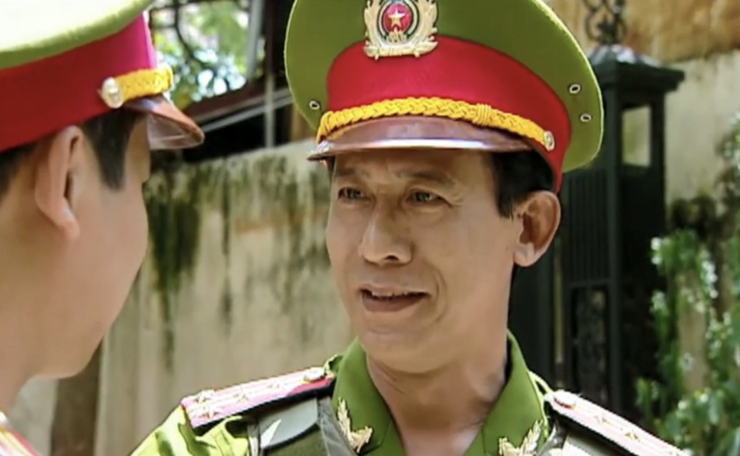 Văn Báu vào vai sếp công an trong phim "Chạy án".&nbsp;