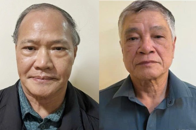 Thứ trưởng Hoàng Văn Thắng (trái) và quyền Cục trưởng Hoàng Tố Nghị. Ảnh: Bộ Công an