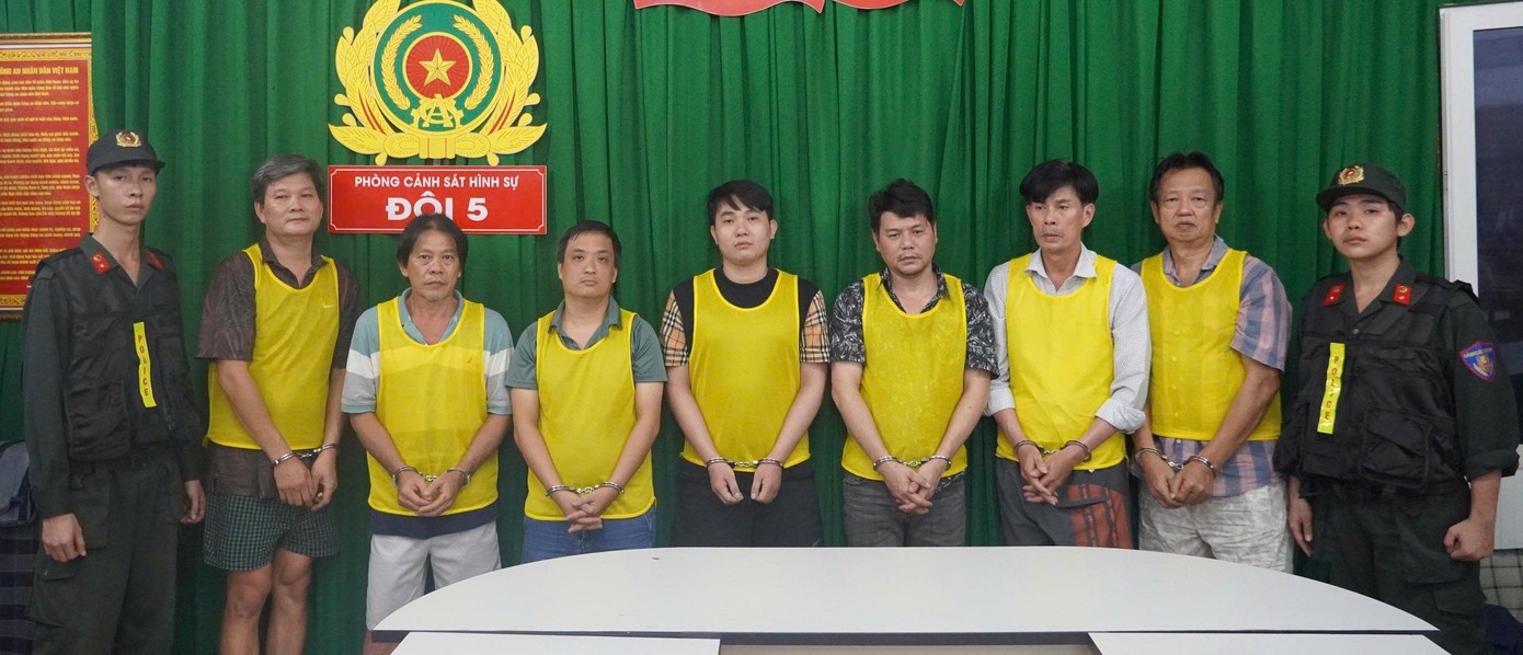 Các đối tượng liên quan vụ án bị công an bắt giam, khởi tố.