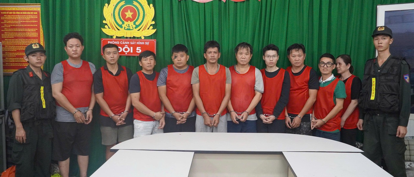 Các đối tượng liên quan vụ án bị công an bắt giam, khởi tố.