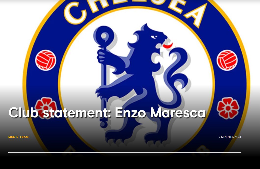 Trang chủ Chelsea xác nhận chia tay Enzo Maresca