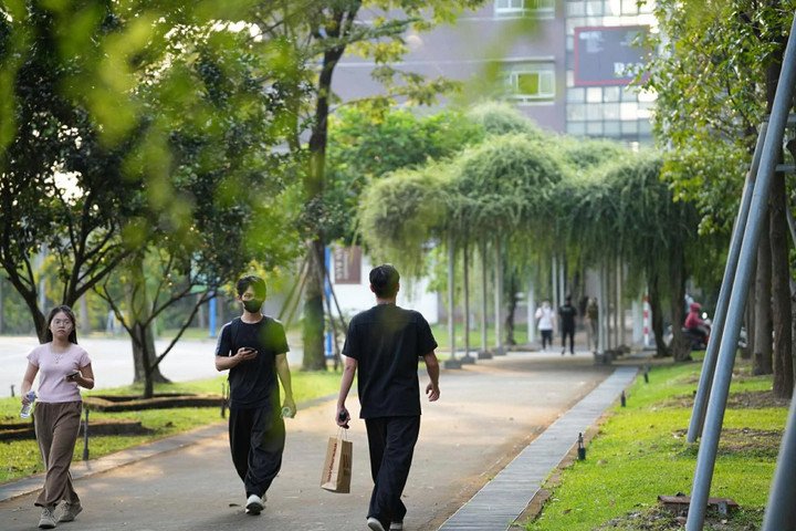 "Chàng trai kẹo ngọt" mà các sinh viên trường Đại học Quốc tế Miền Đông hay nhắc đến. (Ảnh: NVCC)