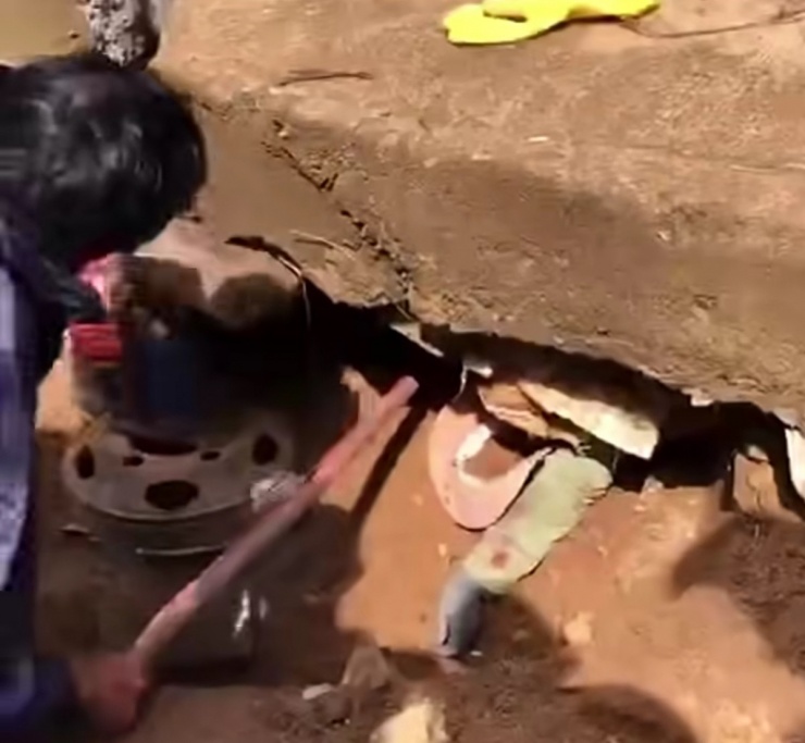 (Ảnh cắt từ Clip người dân cung cấp)